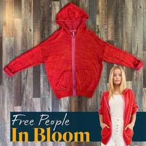 Free People In Bloom Zip Slouch Hoodie